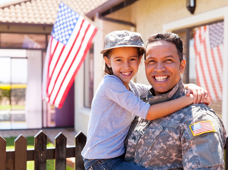 Veteran dad and daughter