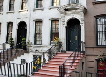 Breakfast at Tiffany's brownstone